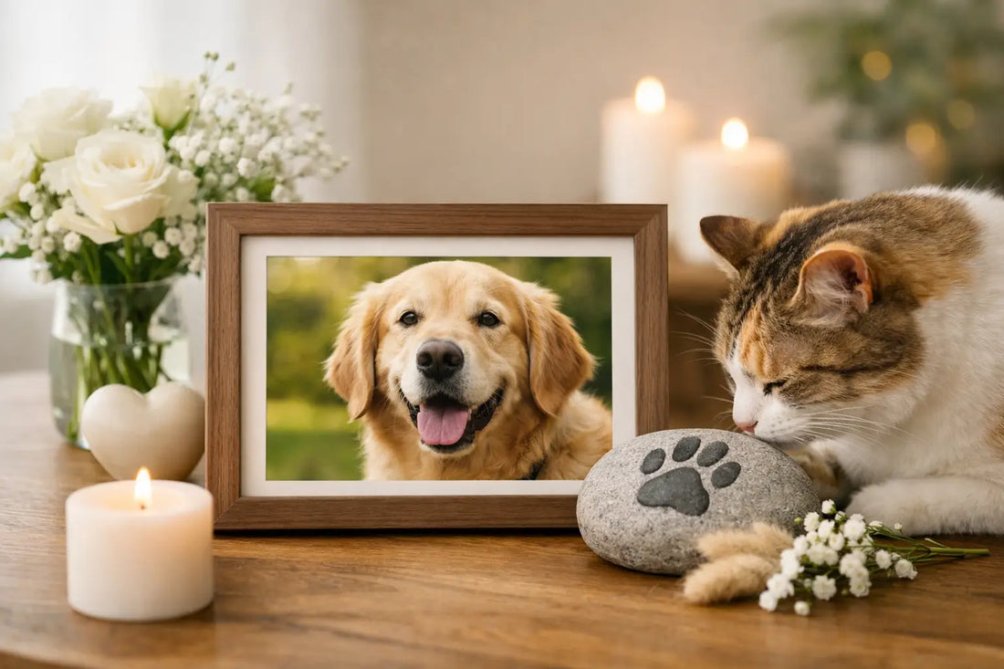 Homenaje a una mascota fallecida con amor