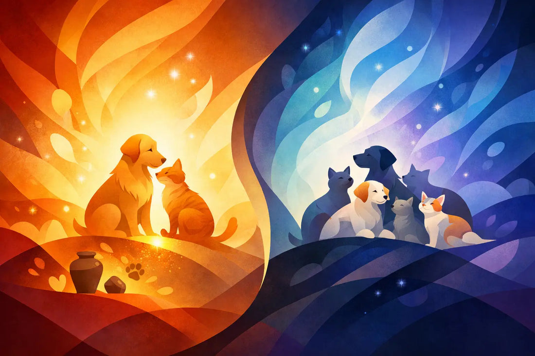 Cremación individual vs comunitaria mascotas